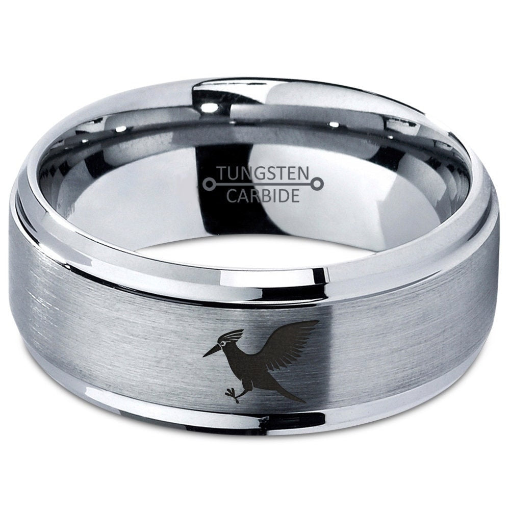 Cockatoo Bird Flying Ring | Silver Ring | Wedding Ring Sets For Women | Tungsten Rings For Woman | Laser Engraved Ring | Graduation Gifts