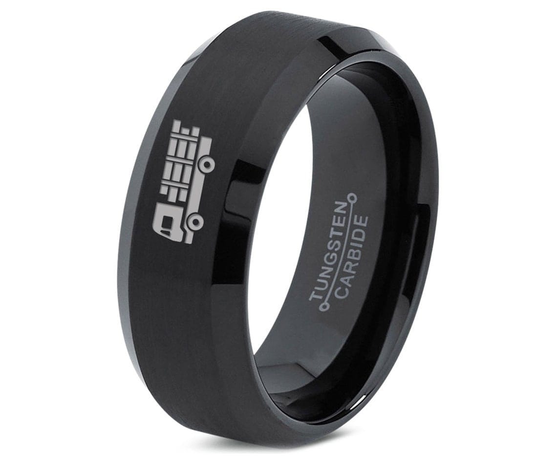 Gifts For Boyfriend, Lorry Truck Ring, Ring For Driver, Promise Ring, Engraved Ring, Birthday Gift For Him, Gift For Men, Gift For Her