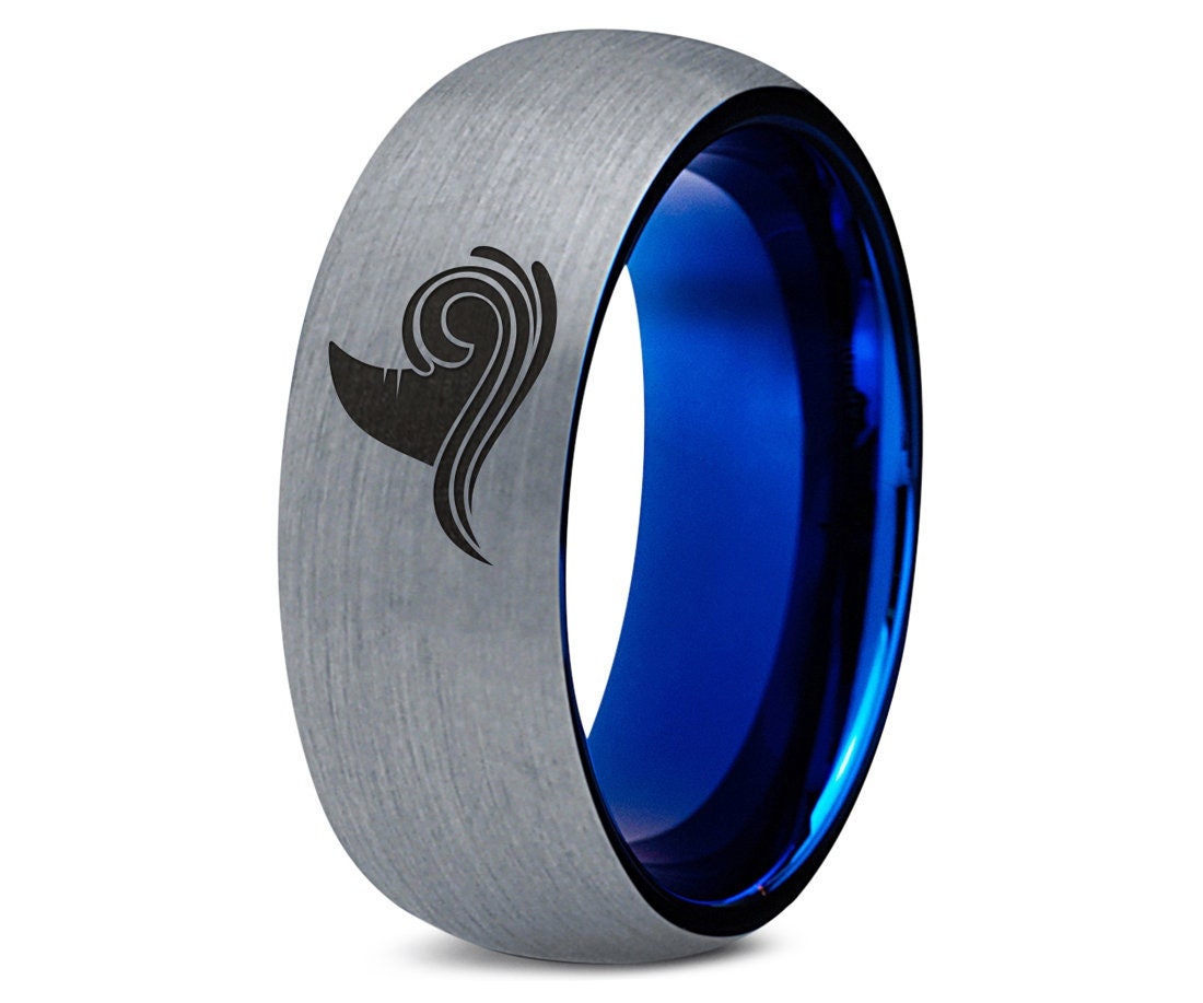 Shark Dorsal Tungsten Ring Band, Women Ring, Ring For Wife, Valentines Gift, Engagement Ring, Anniversary Gift For Husband, Mom Gifts