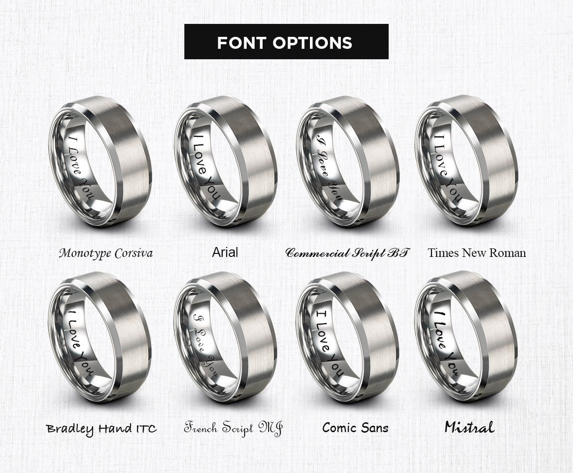 Black Wedding Ring Sets His And Hers, Silver Ring, Engagement Ring, Wedding Gifts For Couple, Personalized Gifts For Dad, Gifts For Husband