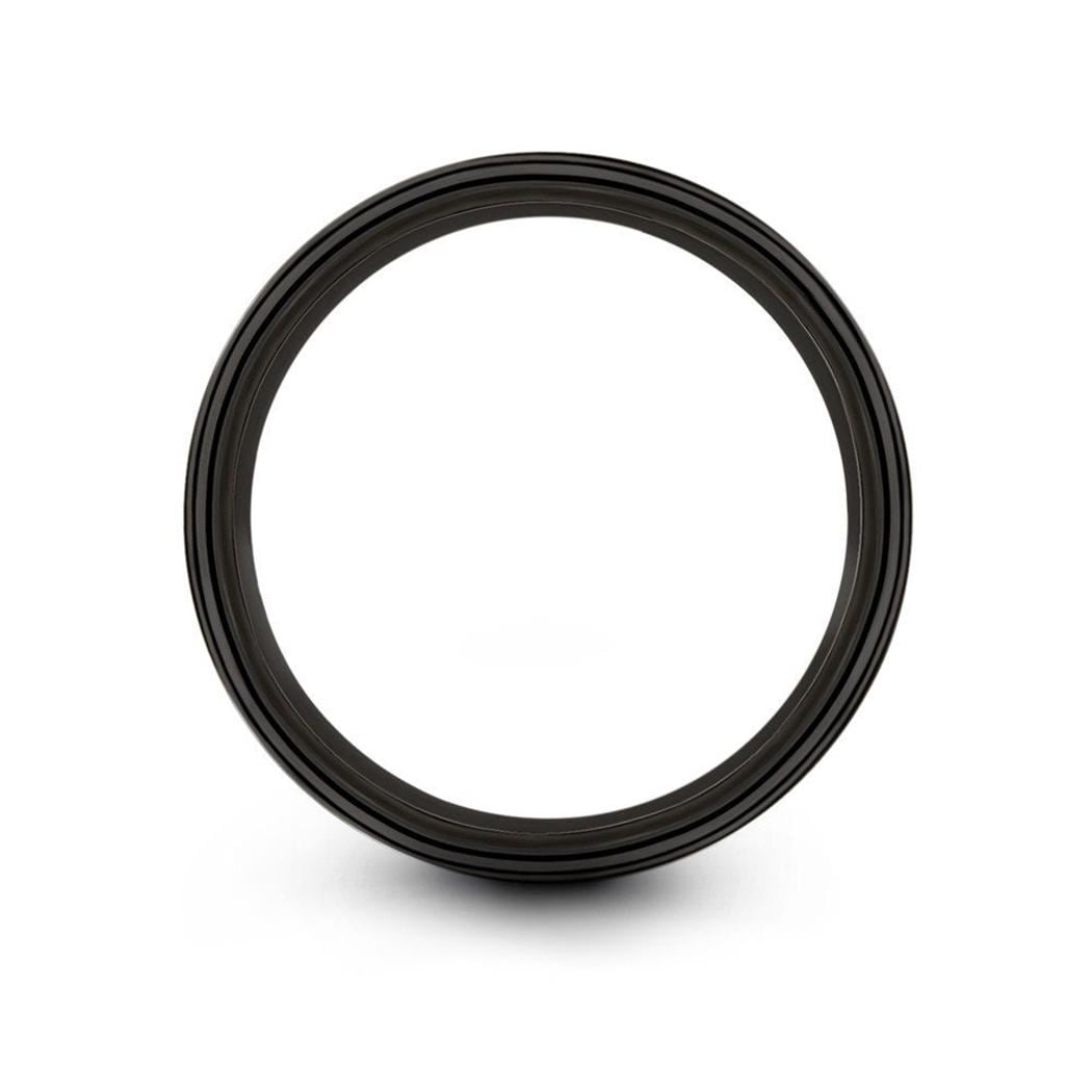 Mens Wedding Ring Silver | Black Engagement Ring | Personalized Gifts For Women | Boyfriend Birthday Gift | Christmas Gifts For Dad