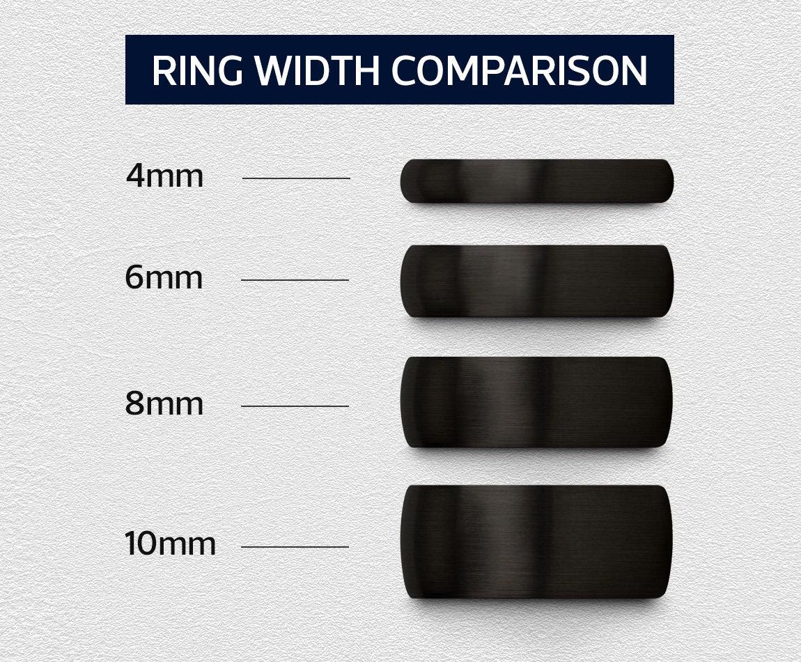 Wedding Ring Sets His And Hers - Mens Wedding Band Gold Inside - Birthday Gifts - Personalized Gifts For Men - Promise Ring For Men