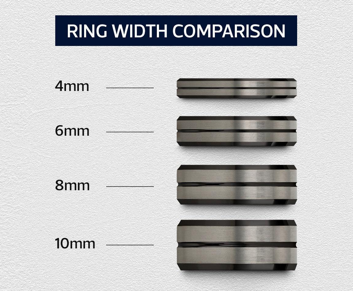 Black Wedding Ring Sets His And Hers, Silver Ring, Engagement Ring, Wedding Gifts For Couple, Personalized Gifts For Dad, Gifts For Husband