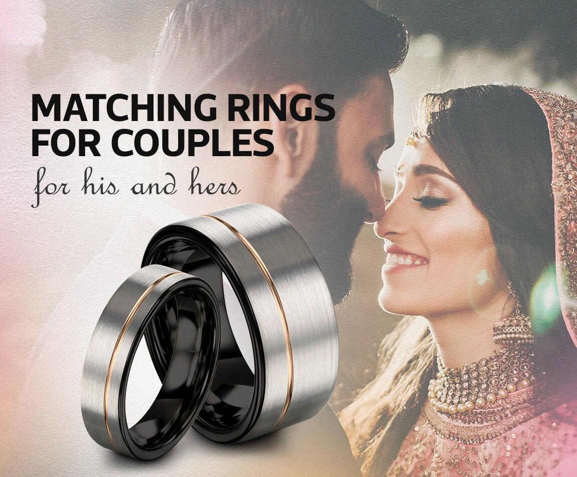 Mens Wedding Ring Silver | Black Engagement Ring | Personalized Gifts For Women | Boyfriend Birthday Gift | Christmas Gifts For Dad