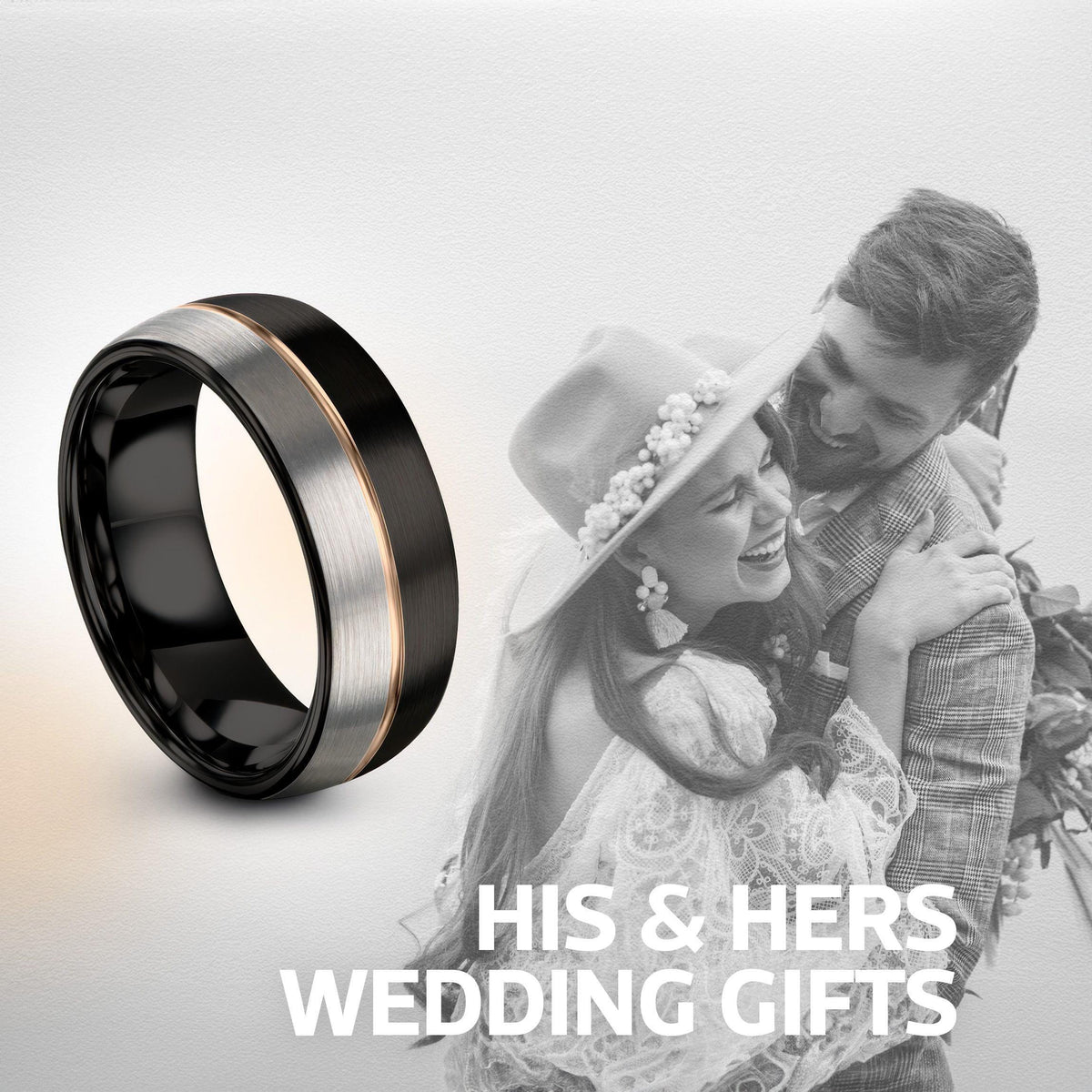 Wedding Ring Sets His And Hers | Engagement Rings | Gifts For Her Christmas | Best Friend Birthday Gifts | His And Hers Wedding Bands