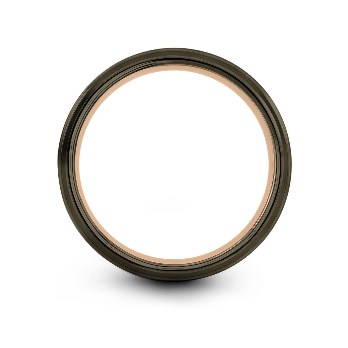 Gunmetal Tungsten Ring, Mens Wedding Band Rose Gold, Personalized Gifts For Women, Engraved Couple Ring Set, Christmas Gifts For Him