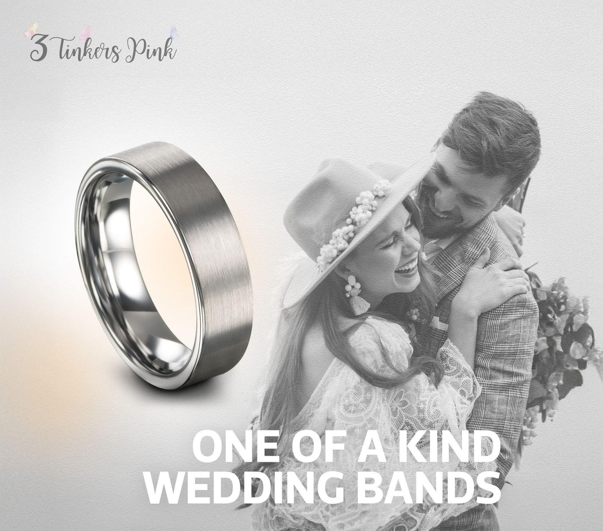 Wedding Band,Mens Tungsten Wedding Band,His And Hers Wedding Bands,Wedding Bands Minimalist,Grey Tungsten Wedding Band,For,Gifts,Anniversary