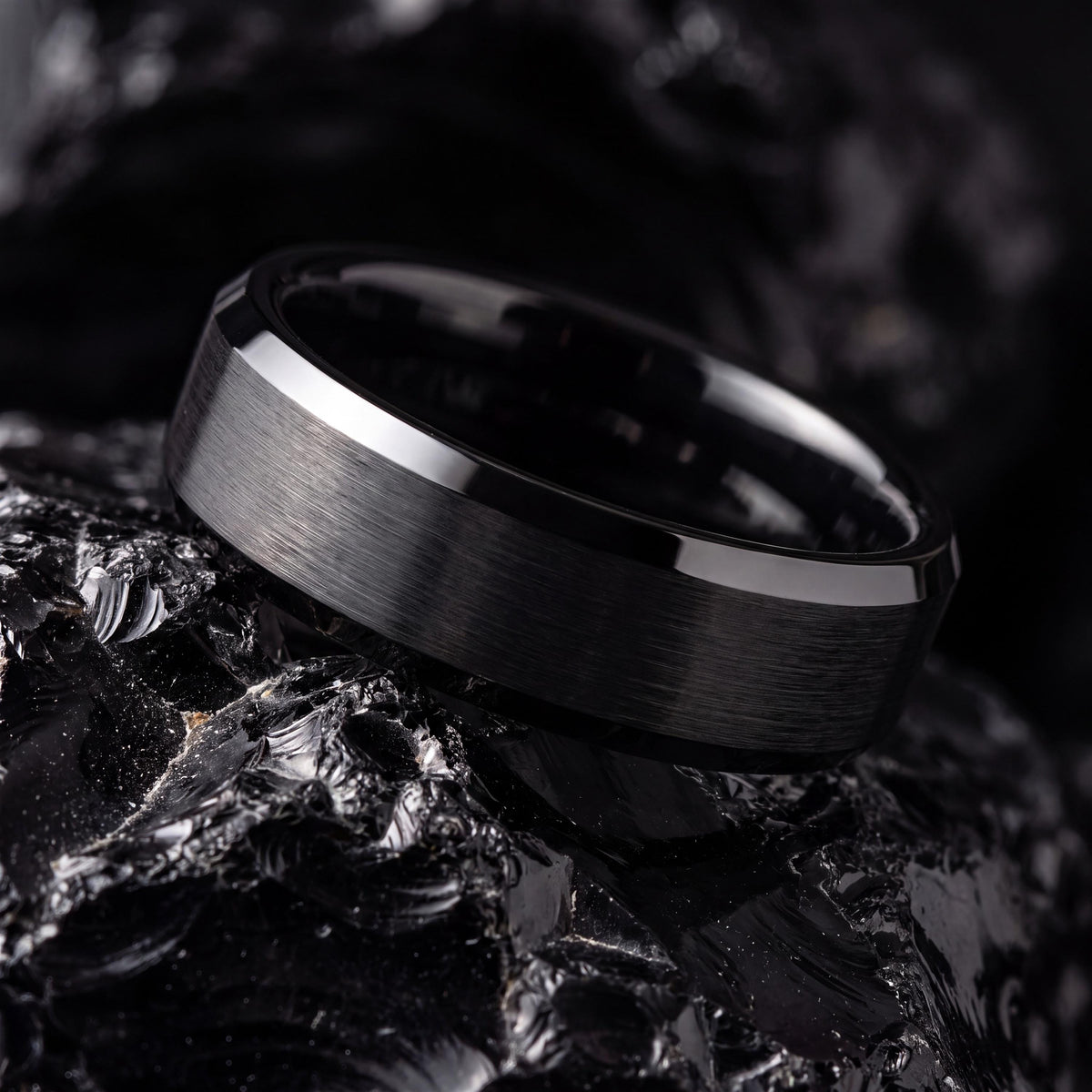 Wedding Band,Mens Wedding Band Tungsten,Wedding Band Set His And Hers,Wedding Bands Set His And Hers,Black Jewelry,For,Gifts,Anniversary,Her