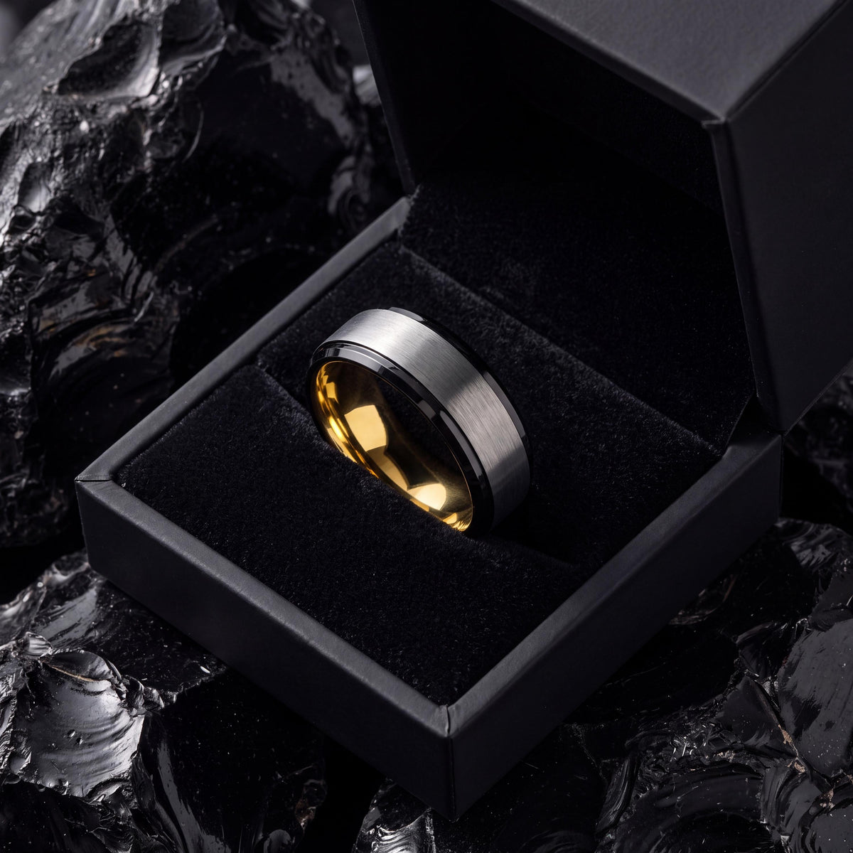 Mens Wedding Band,Tungsten Wedding Band,Matching Wedding Bands,Unisex Wedding Ring,Real Gold,Mens Hammered Silver Rings,Black Rings Women,10