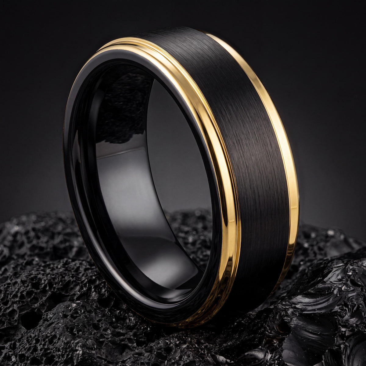 Wedding Band,Mens Wedding Band Tungsten,Wedding Rings,Wedding Band Set His and Hers Unique,Mens Gold Wedding Band Size 11,Mens Ring Black,10