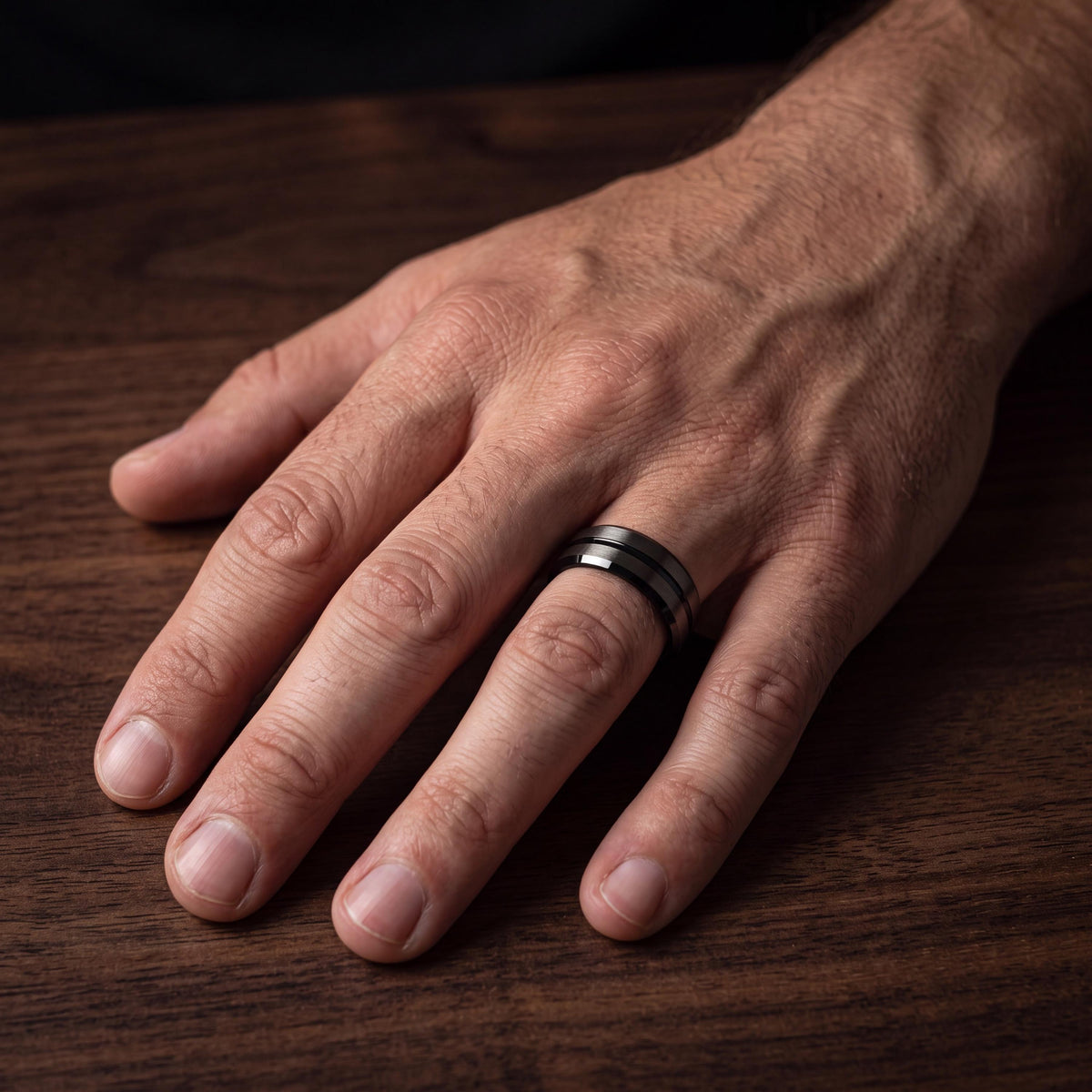 Wedding Ring,Tungsten Wedding Band,Matching Wedding Bands,Wedding Bands Minimalist,Male Wedding Band Gunmetal 6mm,Mens Wedding Band Black,10