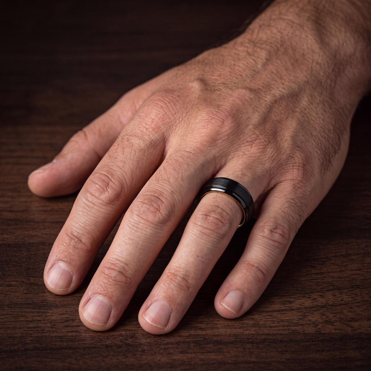 Wedding Bands,Mens Tungsten Wedding Band,Wedding Bands Set,Wedding Bands Set His and Hers,Minimalist Jewelry Gold,Black Mens Wedding Band,10