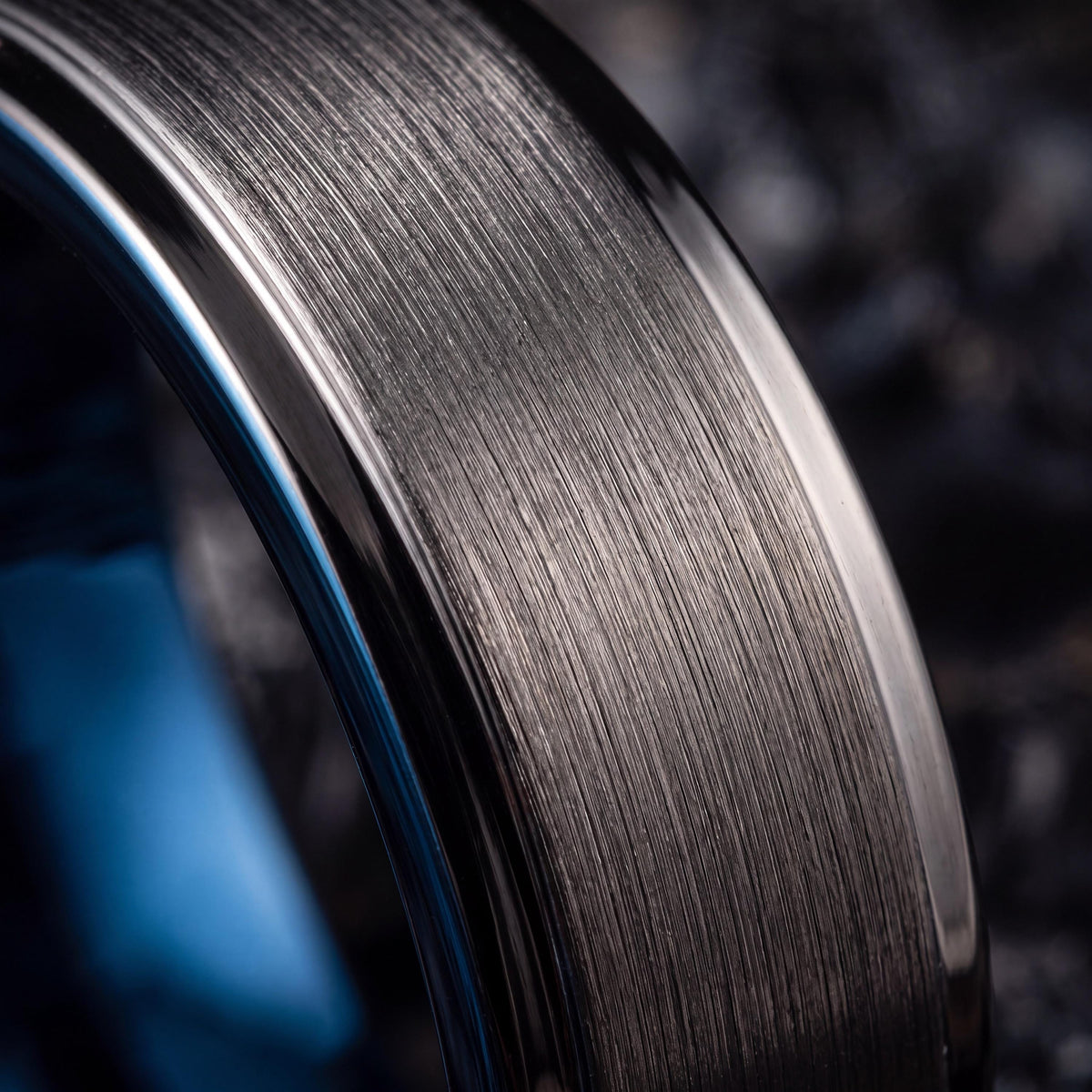 Wedding Band,Mens Tungsten Wedding Band,Matching Wedding Bands,Mens Wedding Band Engraved,Male Wedding Band Gunmetal 6mm,Mens Rings Blue,For