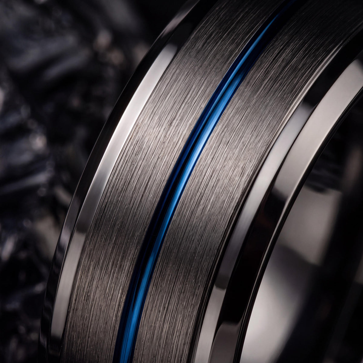 Wedding Bands,Tungsten Wedding Band,Wedding Rings,Curved Wedding Bands,Male Wedding Band Gunmetal 6mm,Blue Rings,For,Gifts,Anniversary,First