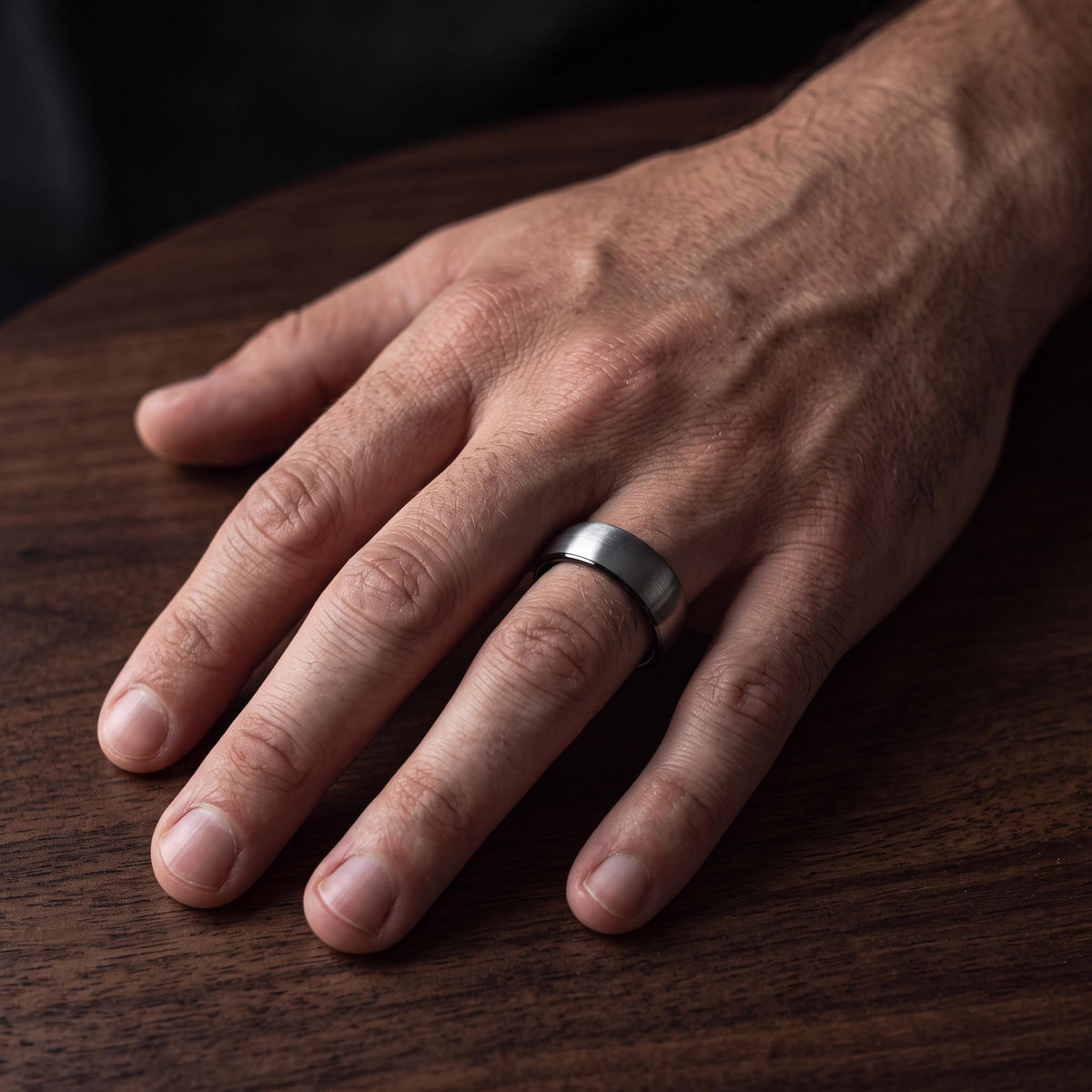 Wedding Ring,Mens Wedding Band Tungsten,Wedding Bands Set,Narrow Comfort Fit Wedding Band,Male Wedding Band Gunmetal 4Mm,Mens Silver Ring,10