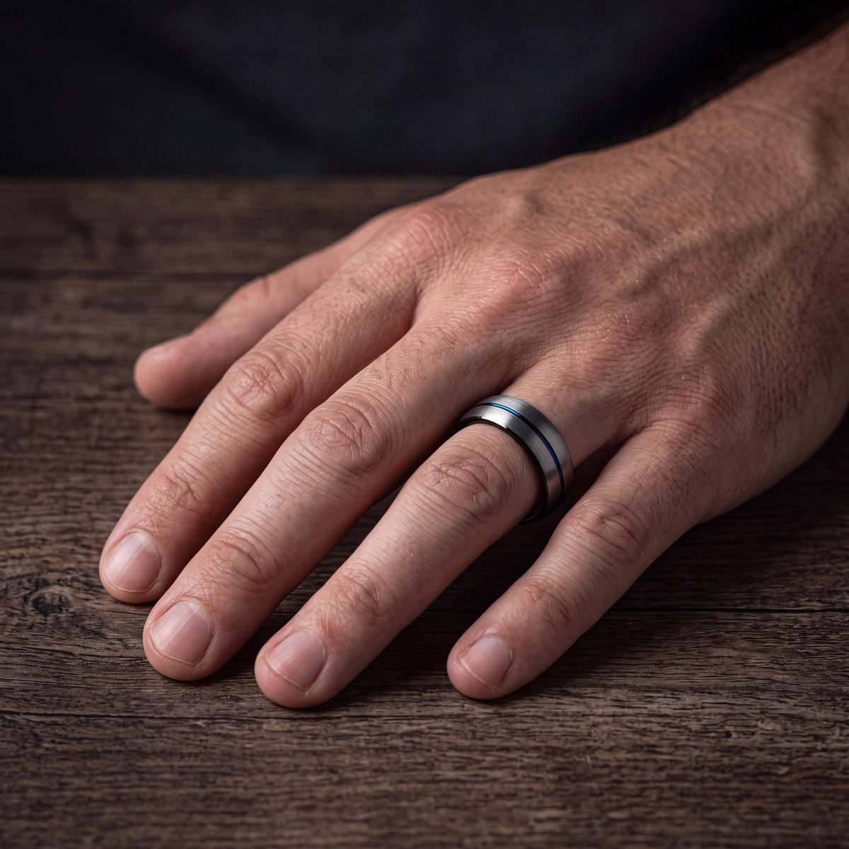Wedding Bands,Mens Tungsten Wedding Band,His and Hers Wedding Bands,Personalized Wedding,Silver Band,Black Wedding Ring,Blue Wedding Ring,10