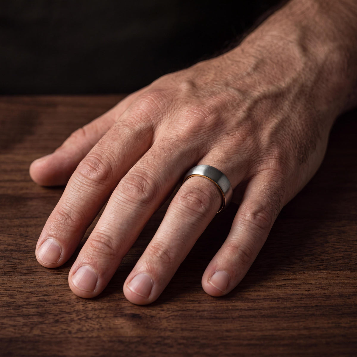 Wedding Ring,Tungsten Wedding Band,Wedding Band Women,Unisex Wedding Ring,Gold Ring Engraved,Mens Wedding Band Silver,Gold and Silver Ring,8