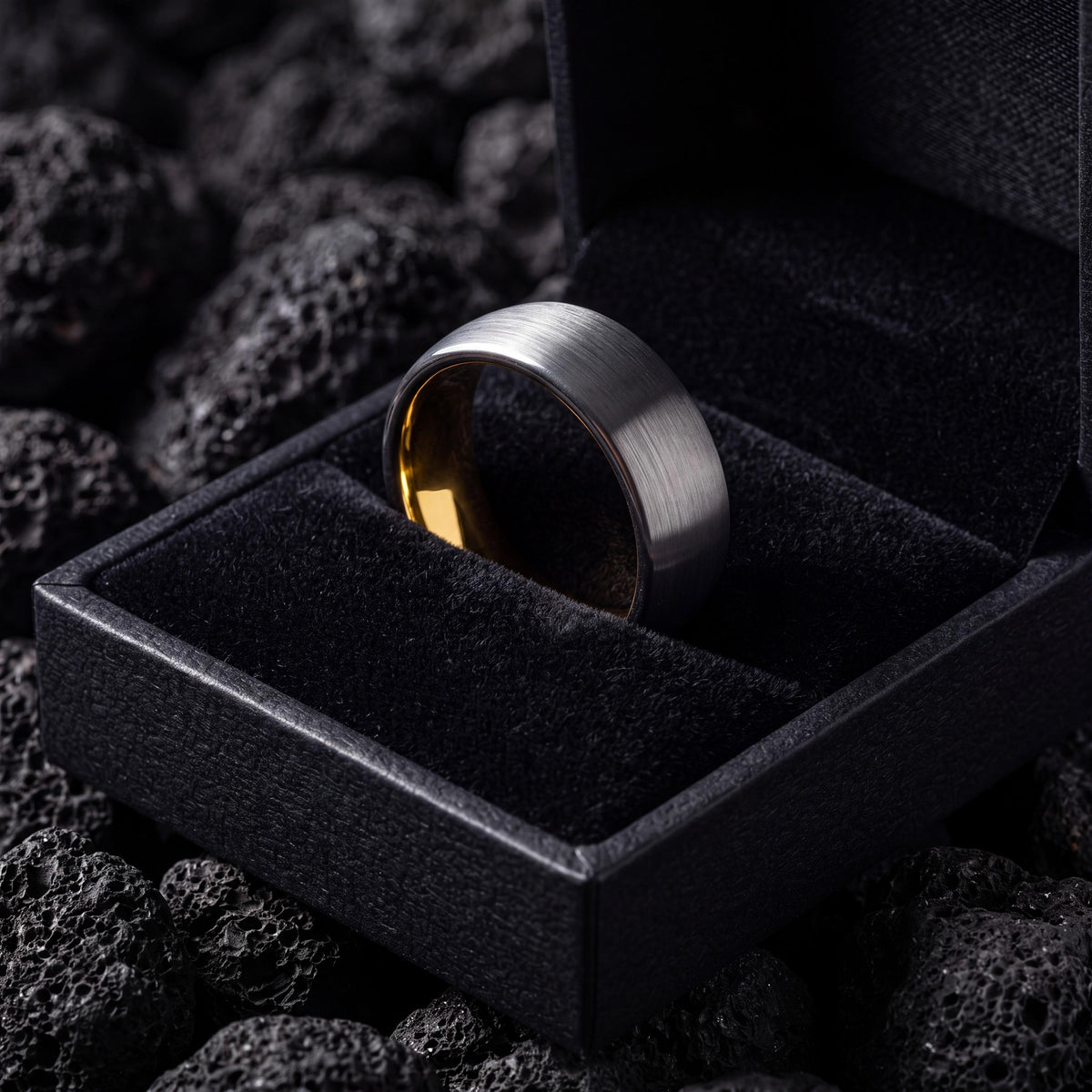Wedding Ring,Tungsten Wedding Band,Wedding Band Women,Unisex Wedding Ring,Gold Ring Engraved,Mens Wedding Band Silver,Gold and Silver Ring,8