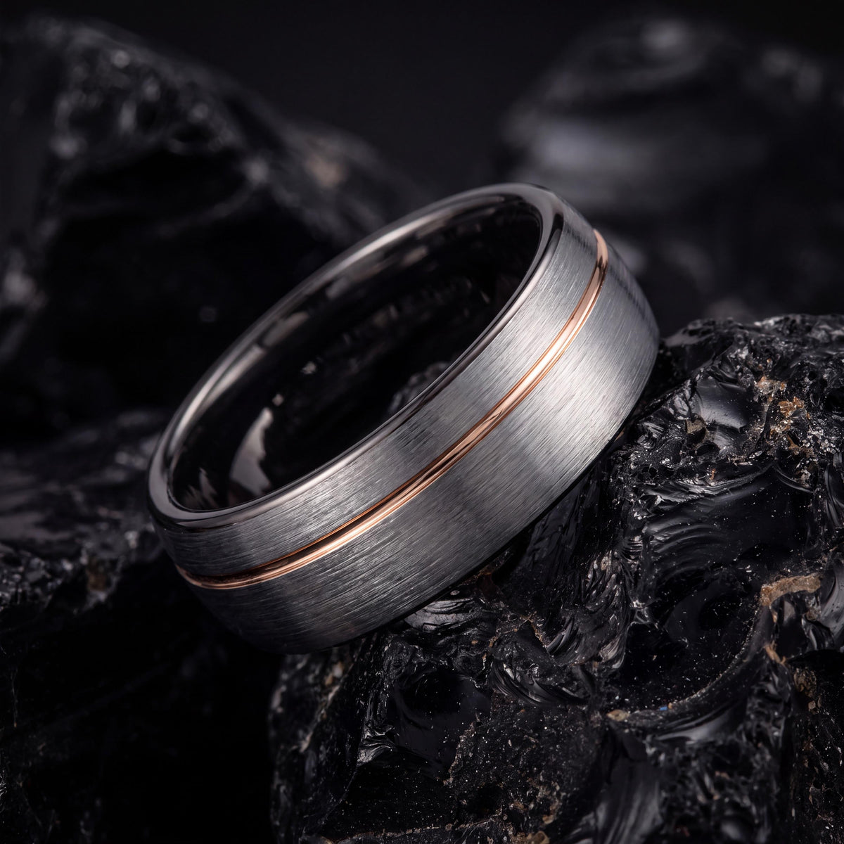 Mens Wedding Band,Mens Wedding Band Tungsten,Wedding Bands Women,Unisex Wedding Ring,Gunmetal,Ring Silver,Rose Gold Wedding Ring Set Women,8
