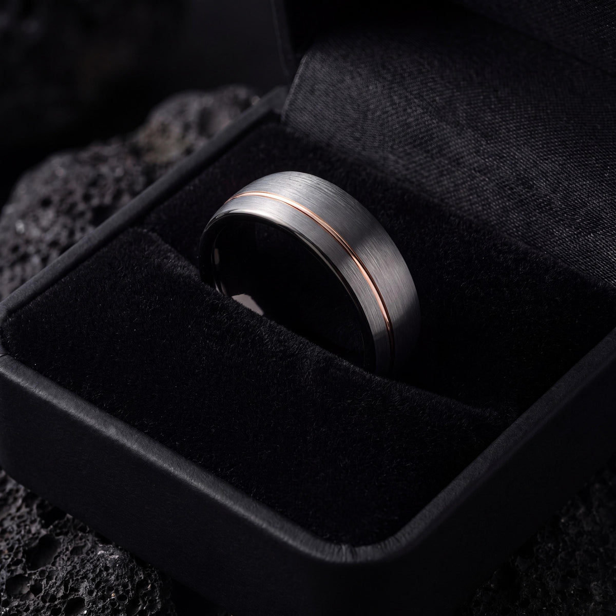 Mens Wedding Band,Mens Wedding Band Tungsten,Wedding Bands Women,Unisex Wedding Ring,Gunmetal,Ring Silver,Rose Gold Wedding Ring Set Women,8