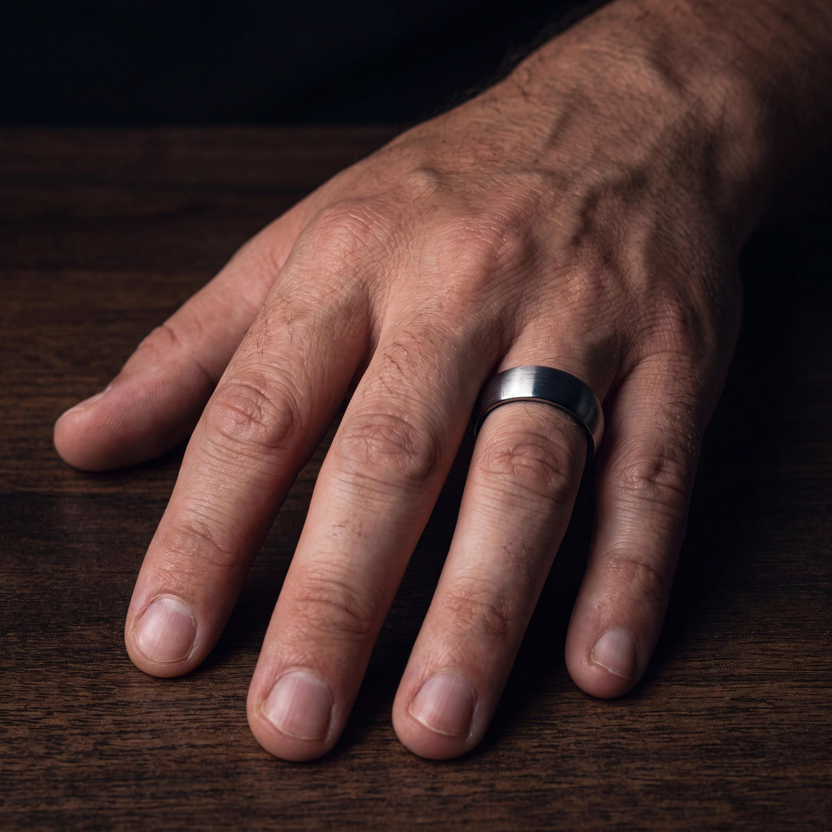 Mens Tungsten Ring Blue, Women Wedding Band Silver, Engagement Promise Ring, Christmas Gift 2024, Gifts for Her, Free Shipping