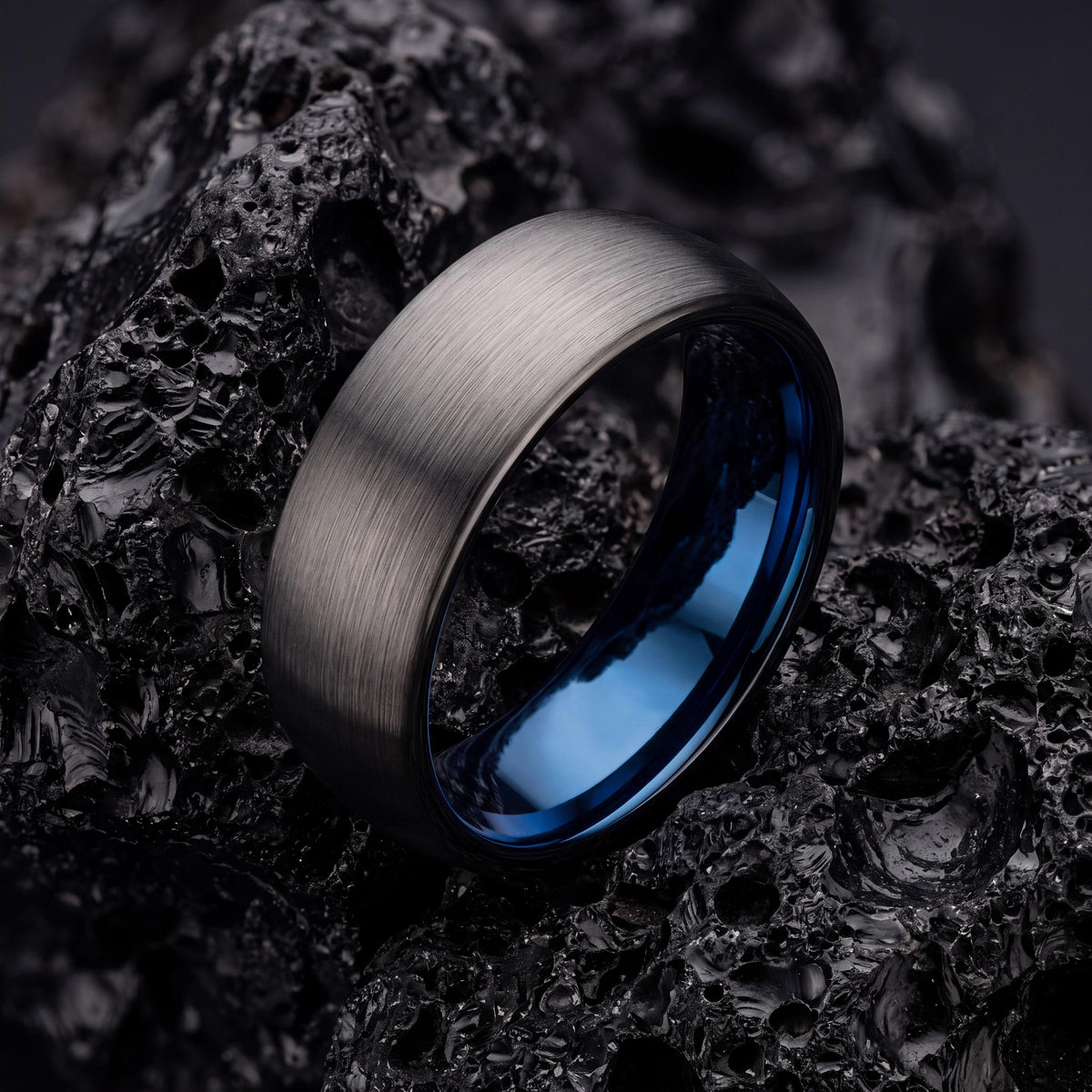 Tungsten Wedding Band,Tungsten Wedding Band,Wedding Wedding Bands,Wide Wedding Bands Women,Male Wedding Band Gunmetal 6mm,Mens Rings Blue,10