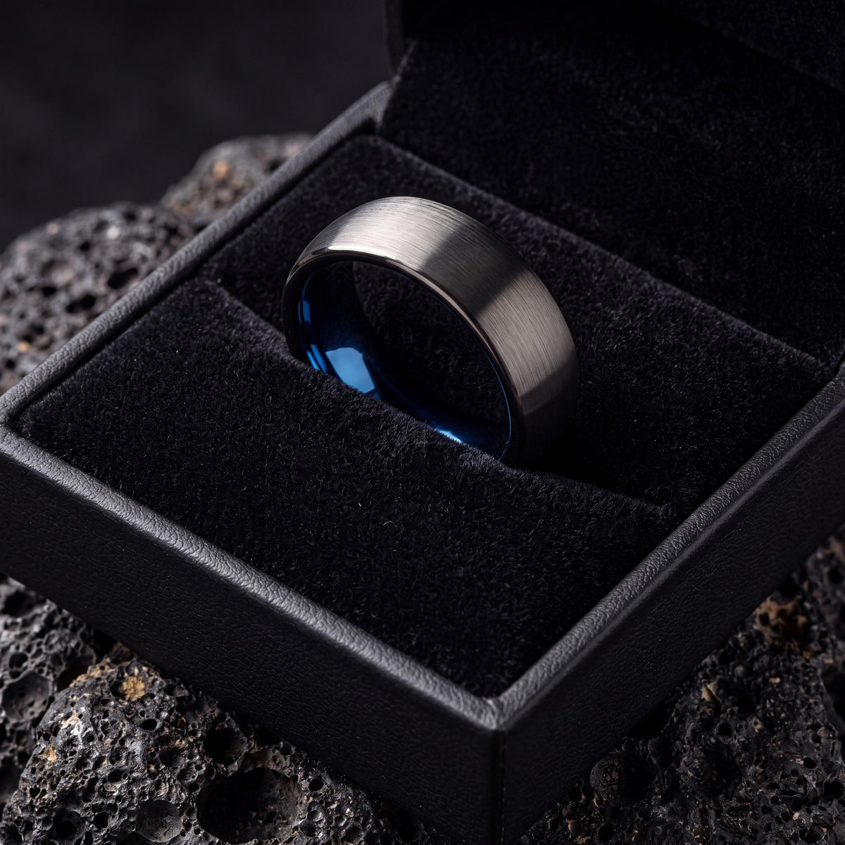 Tungsten Wedding Band,Tungsten Wedding Band,Wedding Wedding Bands,Wide Wedding Bands Women,Male Wedding Band Gunmetal 6mm,Mens Rings Blue,10