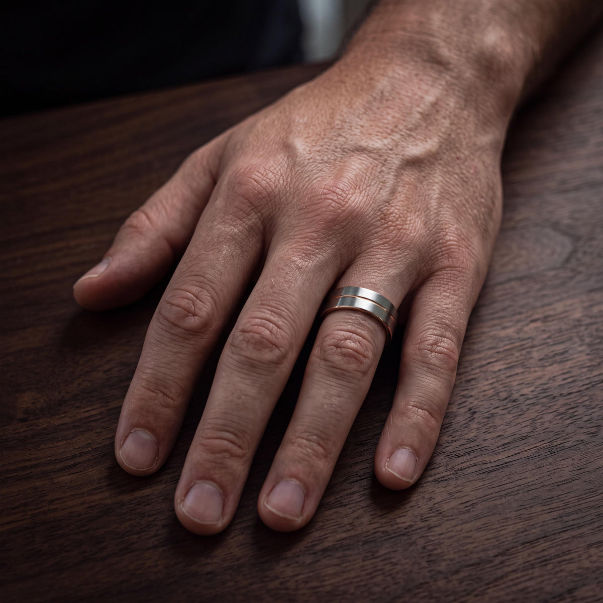 Tungsten Wedding Band,His And Hers Wedding Bands,Mens Thin Wedding Band,Silver Rose Ring,Statement Casual Ring Silver,Rose Gold Blue Ring,10