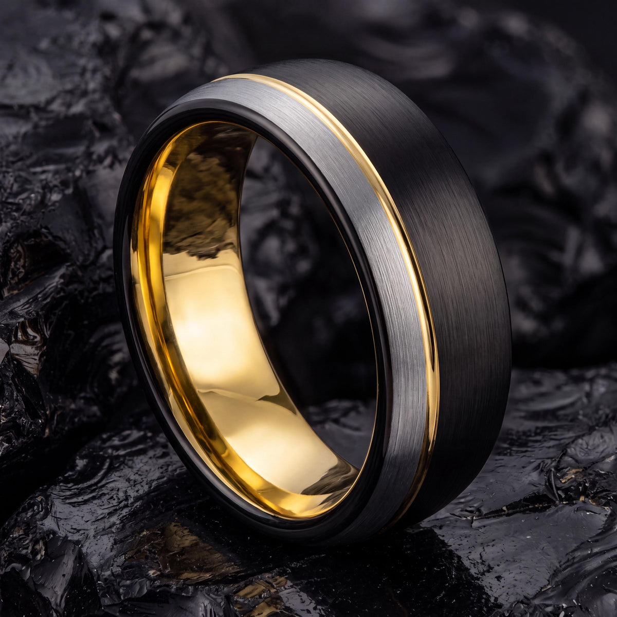 Wedding Band,Mens Wedding Band Tungsten,Wedding Rings Women,Nerdy Wedding Bands,Mens Gold Wedding Band,Silver Band Ring,Black Wedding Ring,8