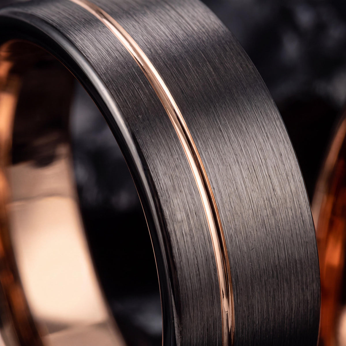Tungsten Wedding Band,Mens Wedding Band Tungsten,Wedding Band Set,Wedding Rings Men,Male Wedding Band Gunmetal 8mm,Rose Gold Wedding Band,10