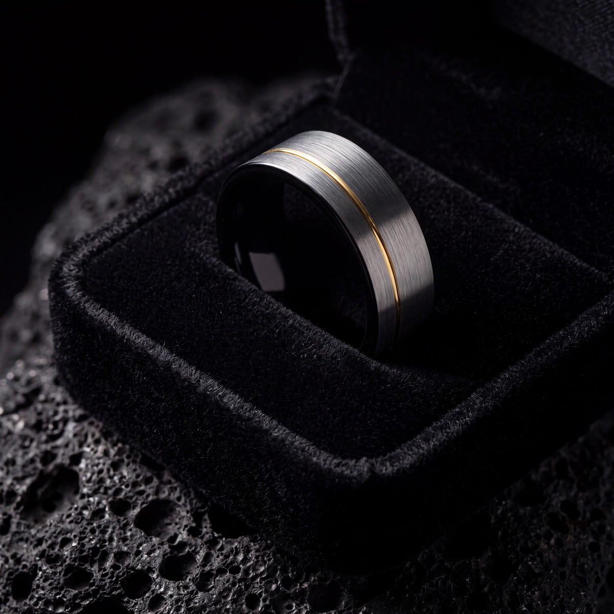 Wedding Band,Mens Wedding Band Tungsten,Mens Wedding Rings,Wedding Band Women Thin,Gold Plated,Handmade Jewelry Rings Silver,Black Jewelry,1