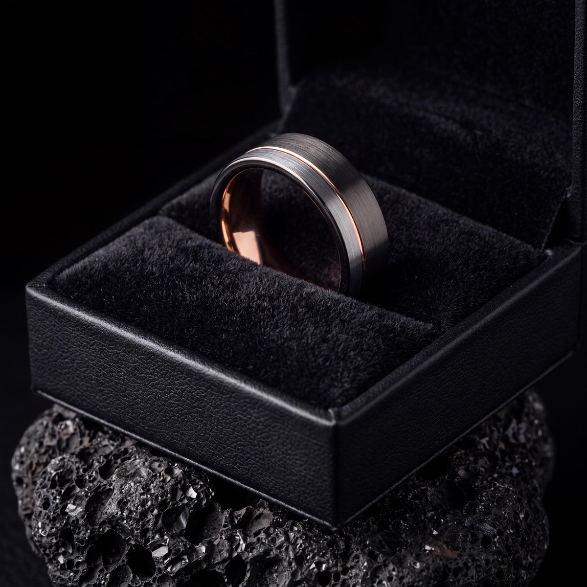 Mens Tungsten Wedding Band,Wedding Bands Women Unique,Enhancer Wedding Band,Male Wedding Band Gunmetal 6mm,Thin Silver Wedding Band,Rosegold