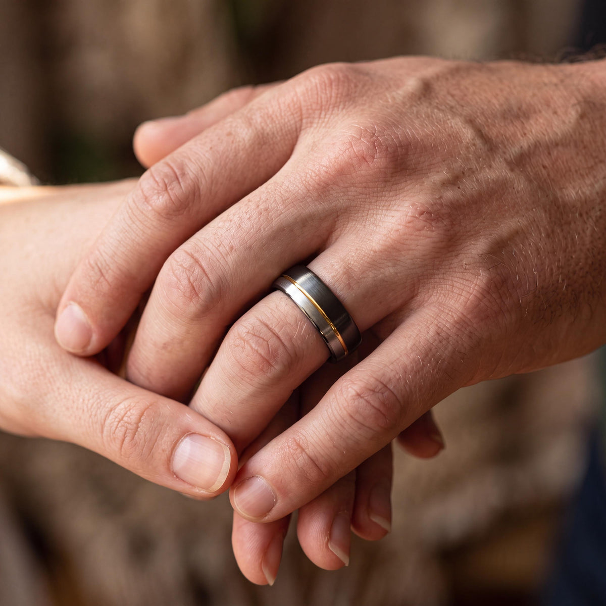 Tungsten Wedding Band,Mens Wedding Bands,Wedding Ring Set His and Hers Unique,Gunmetal Men Wedding Band,Gold Jewlery,Silver Handmade Ring,10