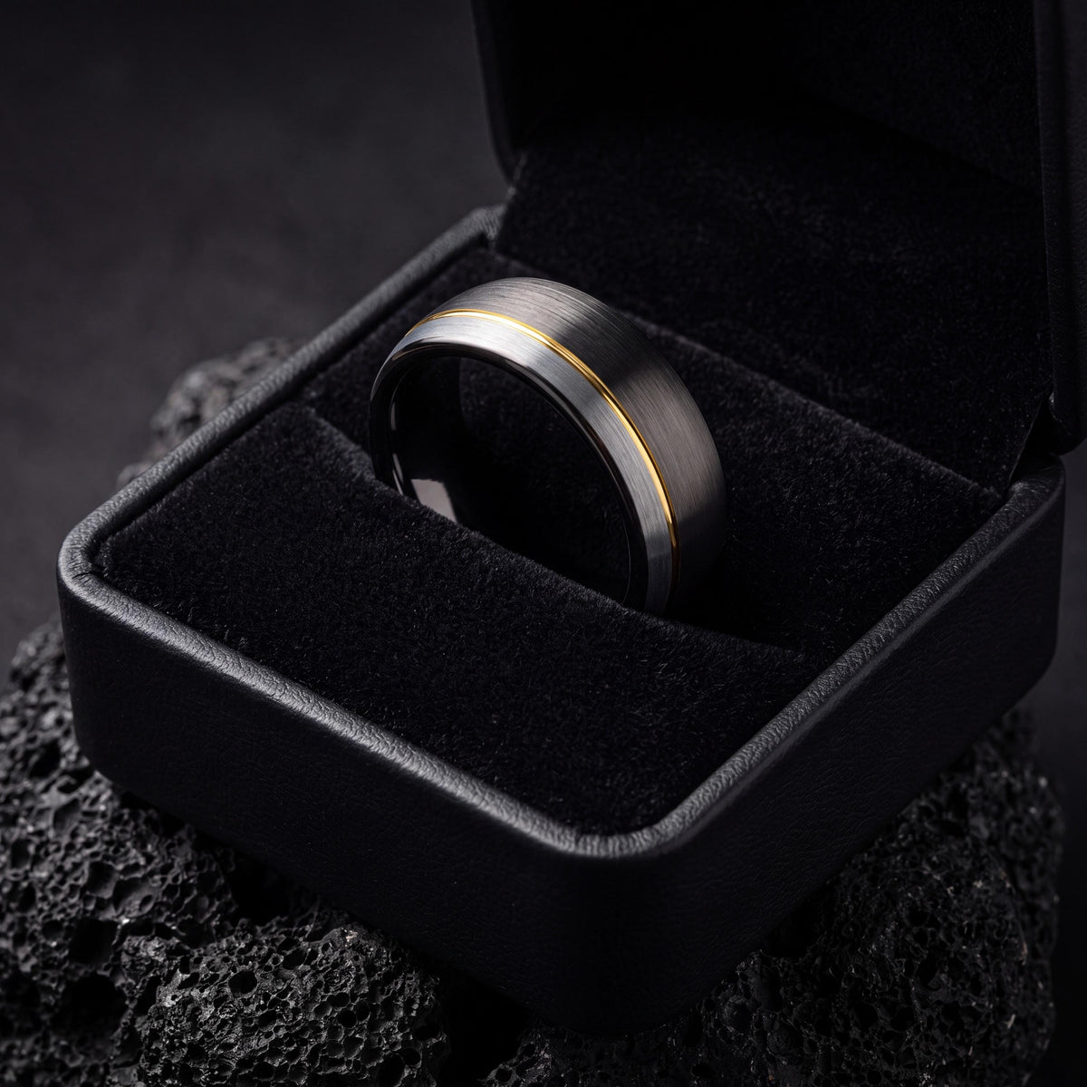 Tungsten Wedding Band,Mens Wedding Bands,Wedding Ring Set His and Hers Unique,Gunmetal Men Wedding Band,Gold Jewlery,Silver Handmade Ring,10