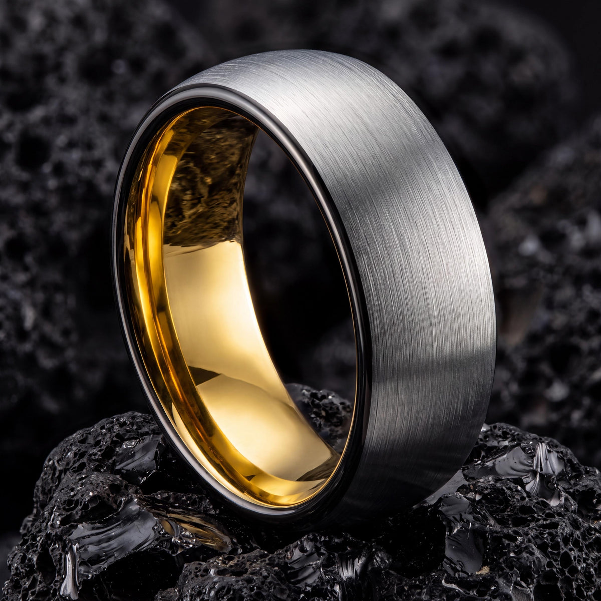 Mens Wedding Band Tungsten,Wedding Band Set His And Hers,Wedding Bands Minimalist,Gold Rings Size 7,Mens Hammered Silver Rings,Black Wedding