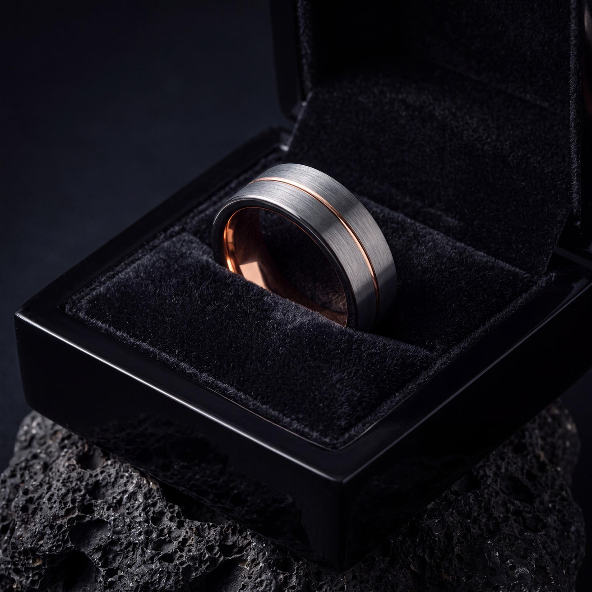 Mens Wedding Band Tungsten,Wedding Bands Women,Women Wedding Band,Gunmetal Men Wedding Band,Mens Pinky Ring Silver,Rose Gold Wedding Band,10