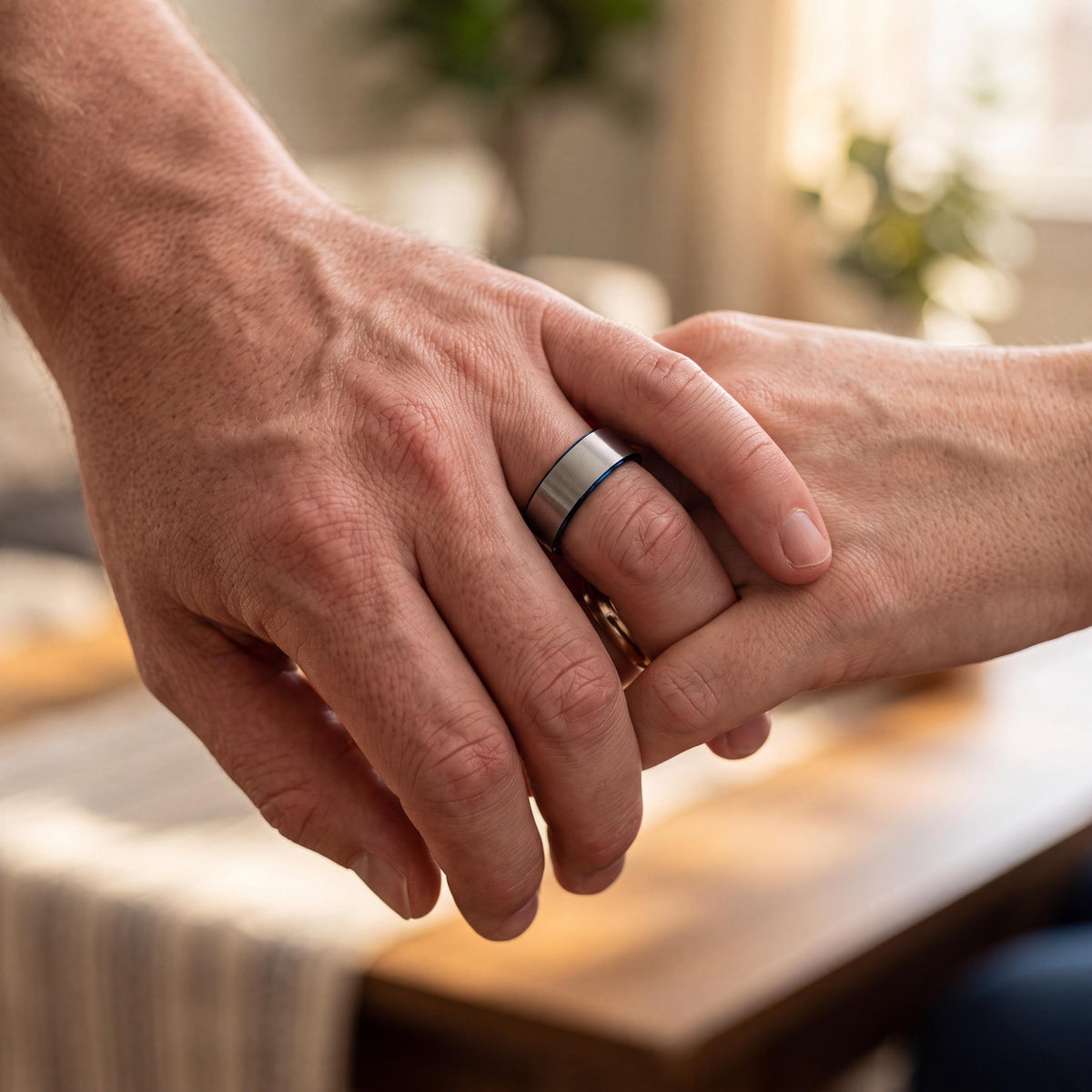 Wedding Band,Tungsten Wedding Band,Unique Mens Wedding Band,Wedding Ring Set Women,Silver Stacking Rings,Men Wedding Ring Black,Blue Ring,10