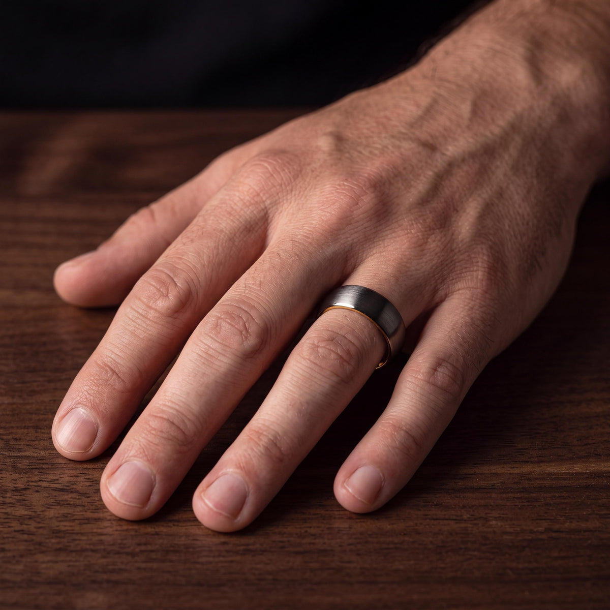 Wedding Band,Mens Tungsten Wedding Band,Men Wedding Band,60Th Wedding Anniversary Parents,Male Wedding Band Gunmetal 4Mm,Unique Gold Rings,1