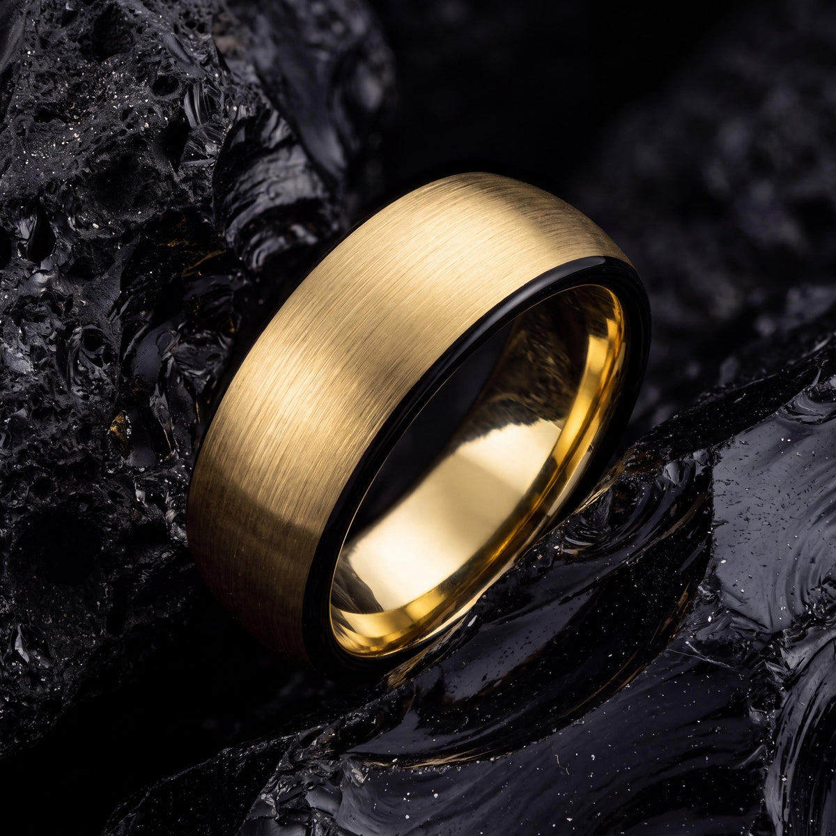 Wedding Band,Tungsten Wedding Band,Matching Wedding Bands His And Hers,Unisex Wedding Ring,Mens Gold Wedding Band Size 11,Mens Rings Black,1