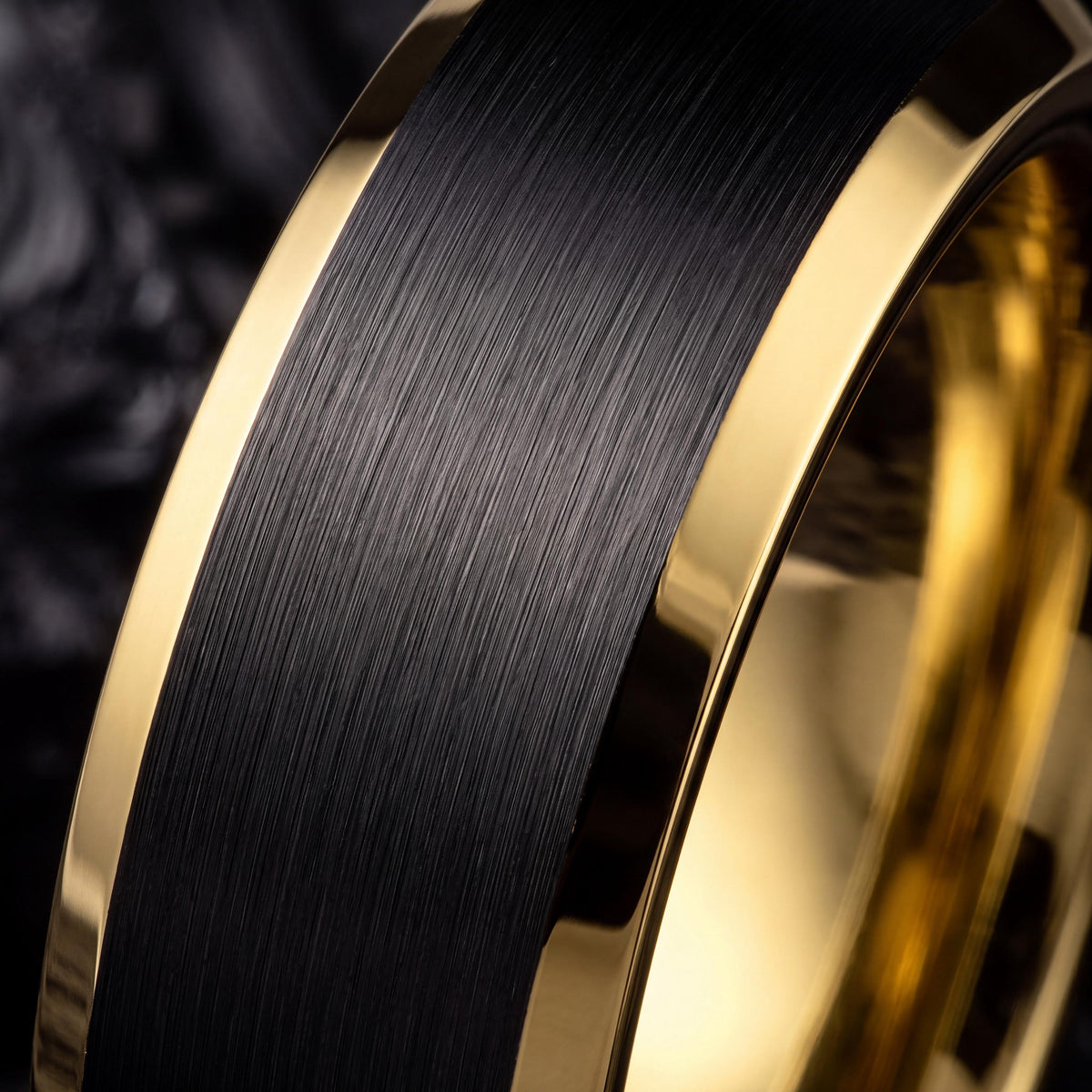Wedding Bands,Mens Tungsten Wedding Band,Wedding Engagement Rings,Wedding Rings Sets His and Hers,Hammered Gold Wedding Band Men,Black Rings