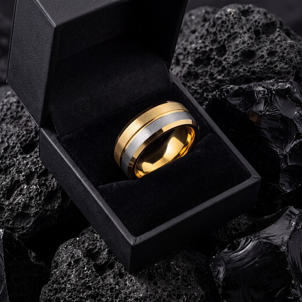 Tungsten Wedding Band,Wedding Bands Women Unique,Two Tone Mens Wedding Rings,Tungsten Ring Gold,Silver Promise Ring Men,Gold And Silver Ring