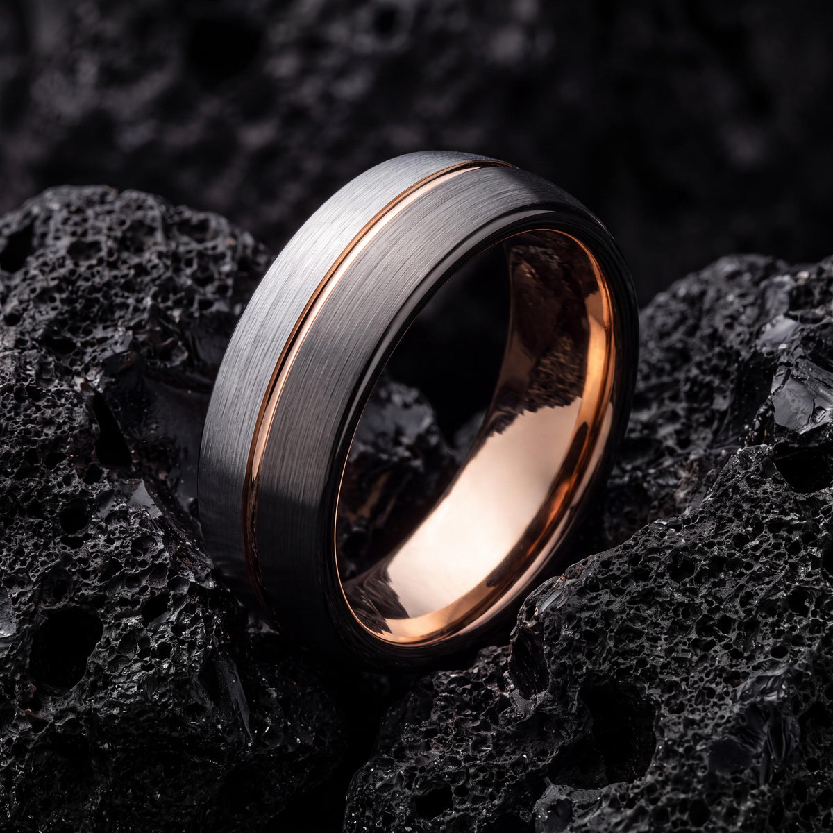 Mens Wedding Band,Mens Tungsten Wedding Band,Men Wedding Ring,Wedding Ring Set His And Her,Gunmetal,Silver Rings,Rose Gold Engagement Ring,1