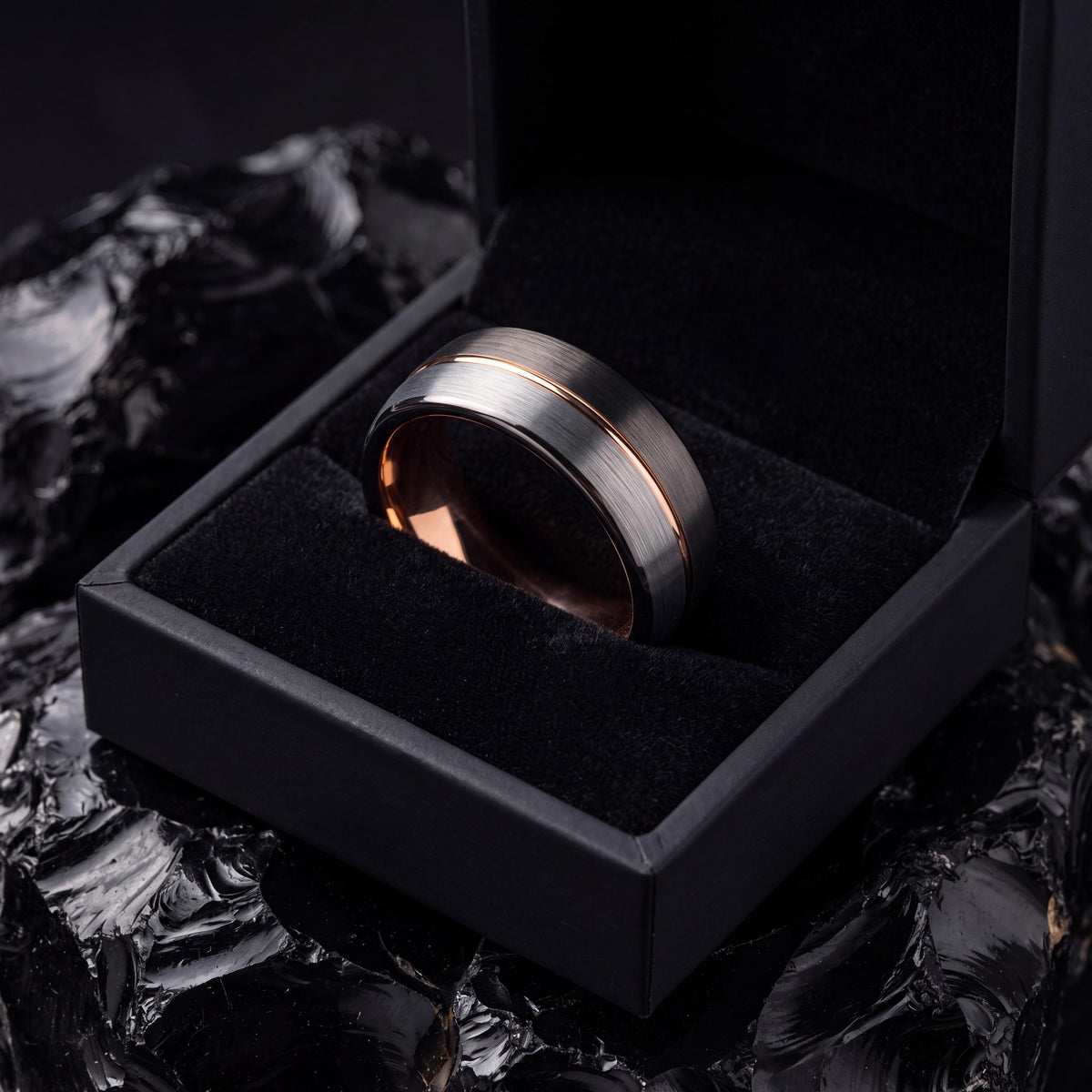 Mens Wedding Band,Mens Tungsten Wedding Band,Men Wedding Ring,Wedding Ring Set His And Her,Gunmetal,Silver Rings,Rose Gold Engagement Ring,1