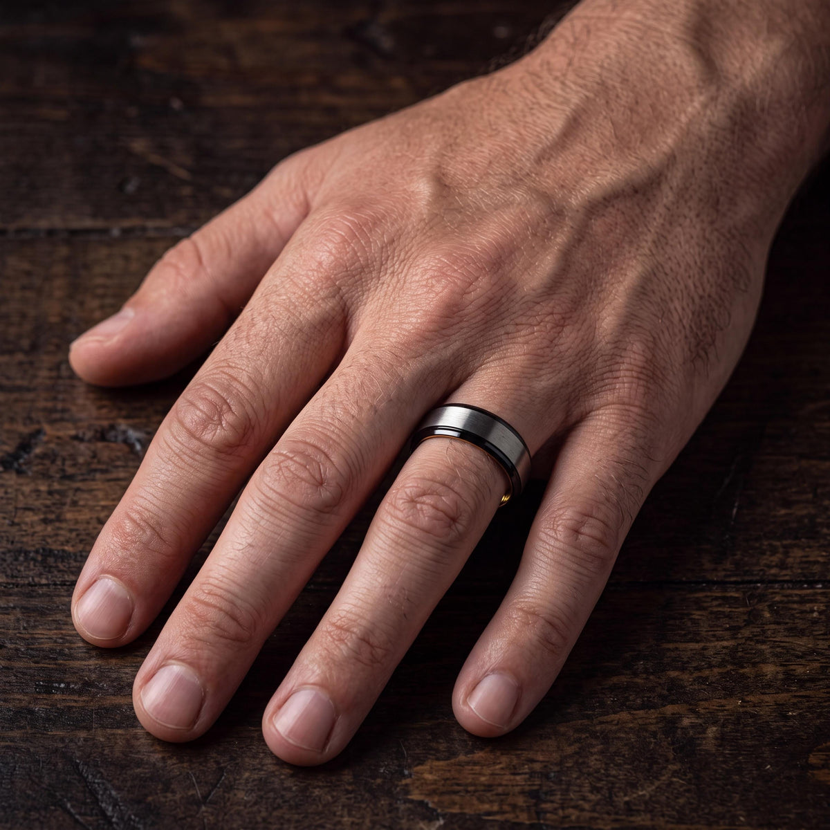 Mens Wedding Band,Tungsten Wedding Band,Matching Wedding Bands,Unisex Wedding Ring,Real Gold,Mens Hammered Silver Rings,Black Rings Women,10