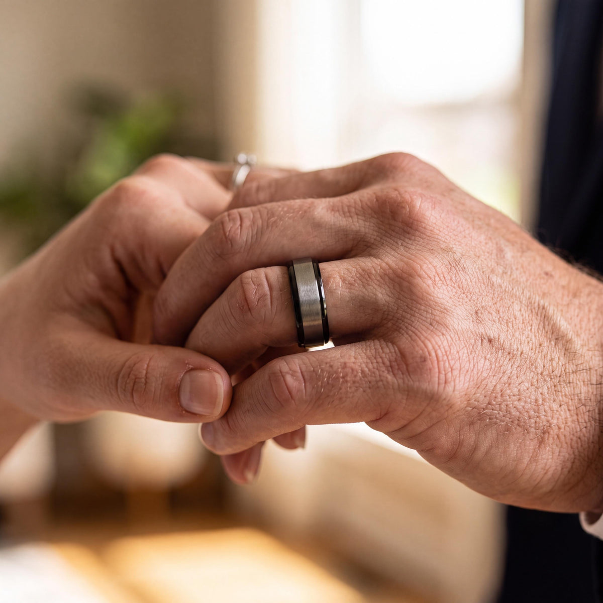 Mens Wedding Band,Tungsten Wedding Band,Matching Wedding Bands,Unisex Wedding Ring,Real Gold,Mens Hammered Silver Rings,Black Rings Women,10