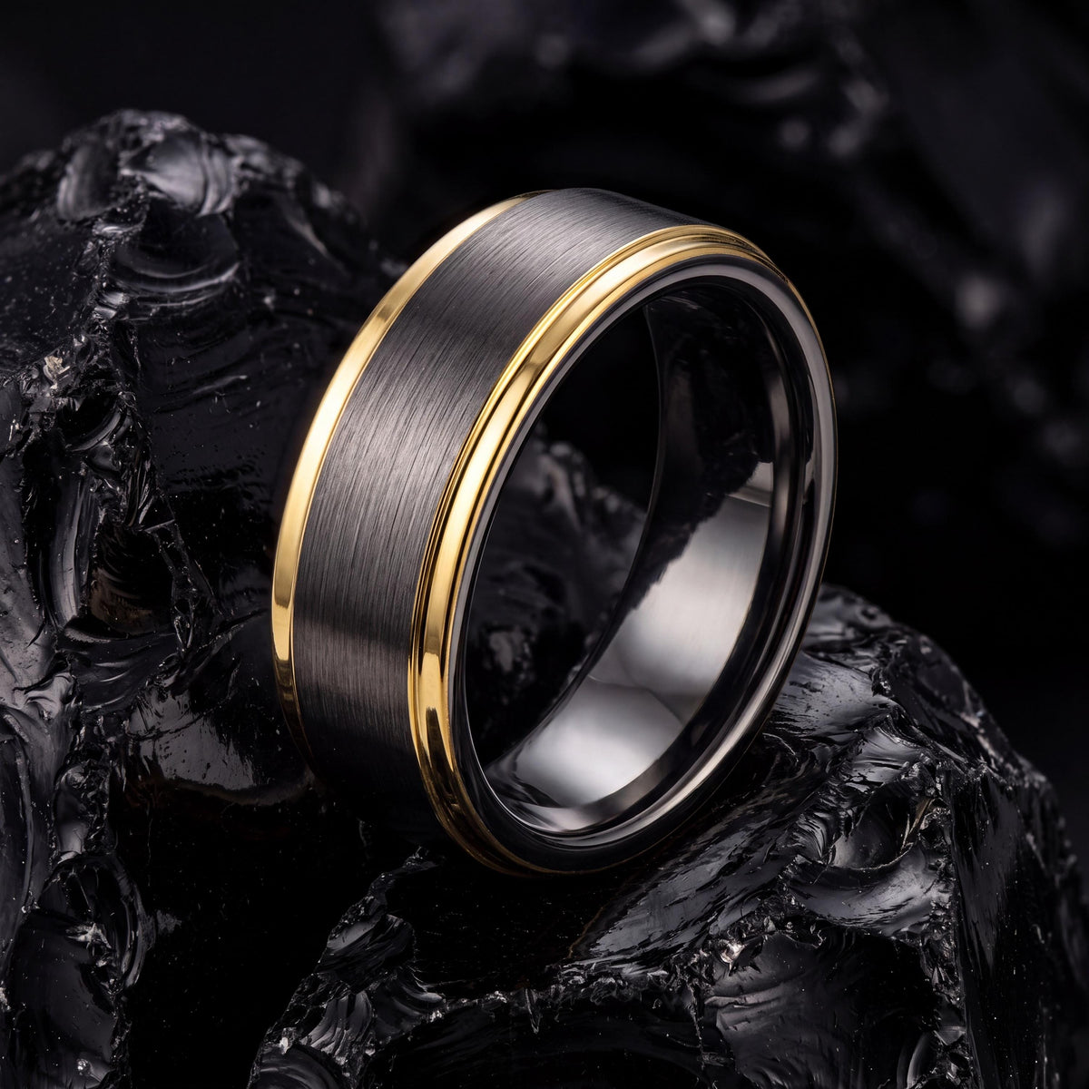 Tungsten Wedding Band,Tungsten Wedding Band,Wedding Engagement Rings,Wedding Bands Women Curved,Gunmetal,Womens Hammered Gold Wedding Band,8