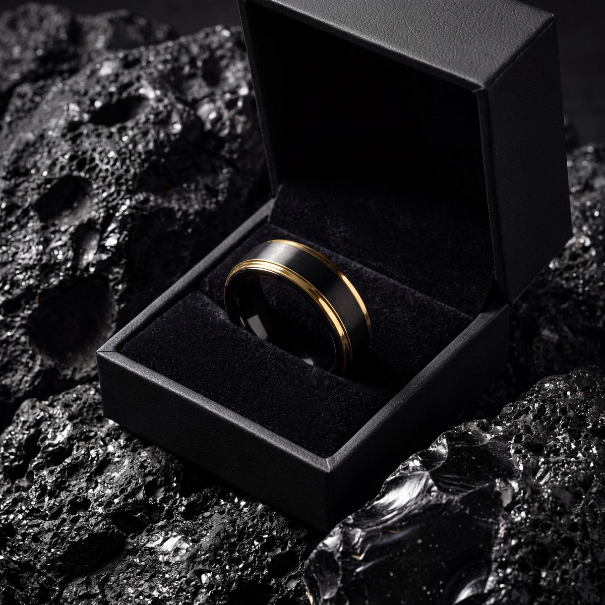 Wedding Band,Mens Wedding Band Tungsten,Wedding Rings,Wedding Band Set His and Hers Unique,Mens Gold Wedding Band Size 11,Mens Ring Black,10