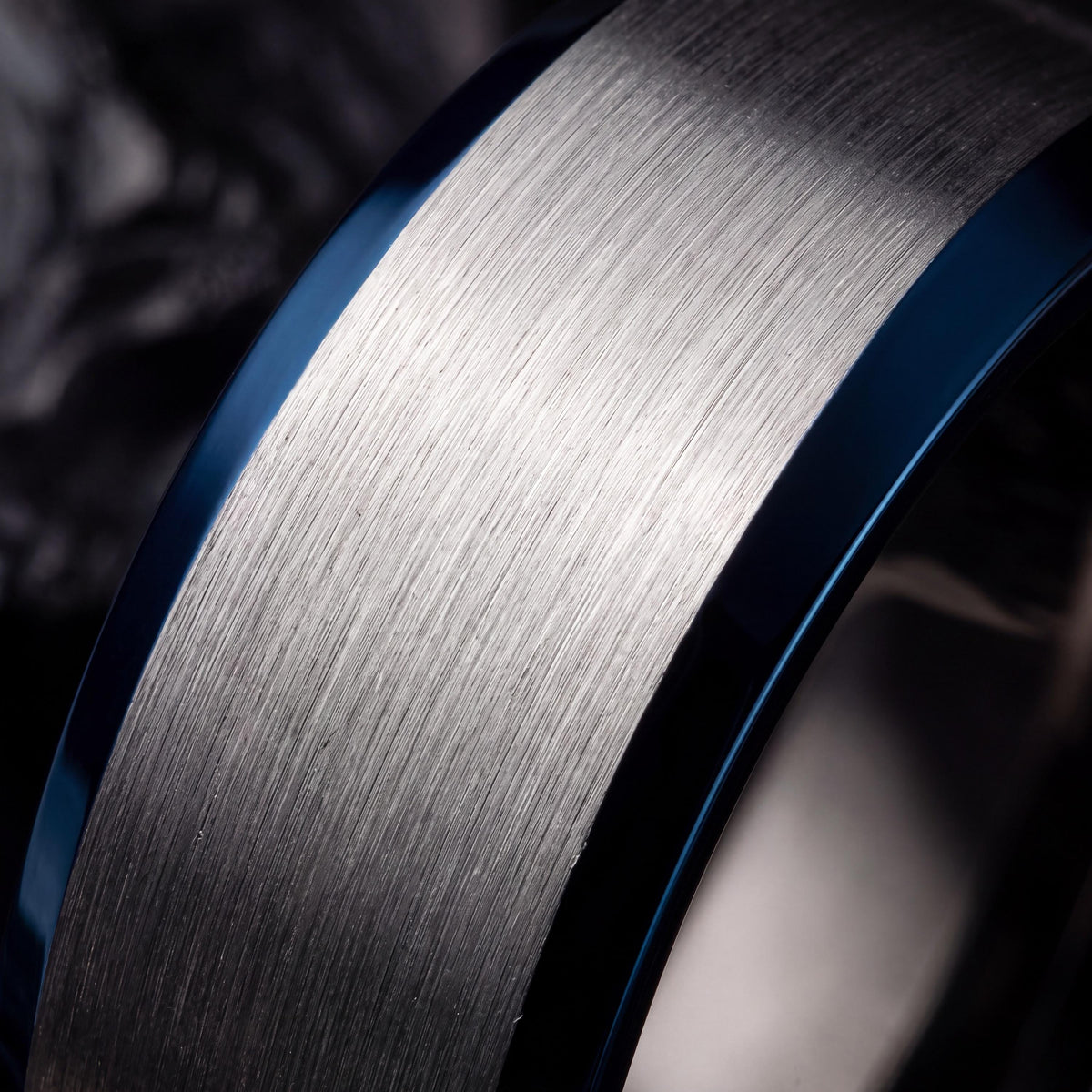 Mens Wedding Band Tungsten,Mens Wedding Rings,Mens Wedding Band Engraved,Gunmetal Men Wedding Band,Chunky Silver Rings,Dusty Blue Wedding,10