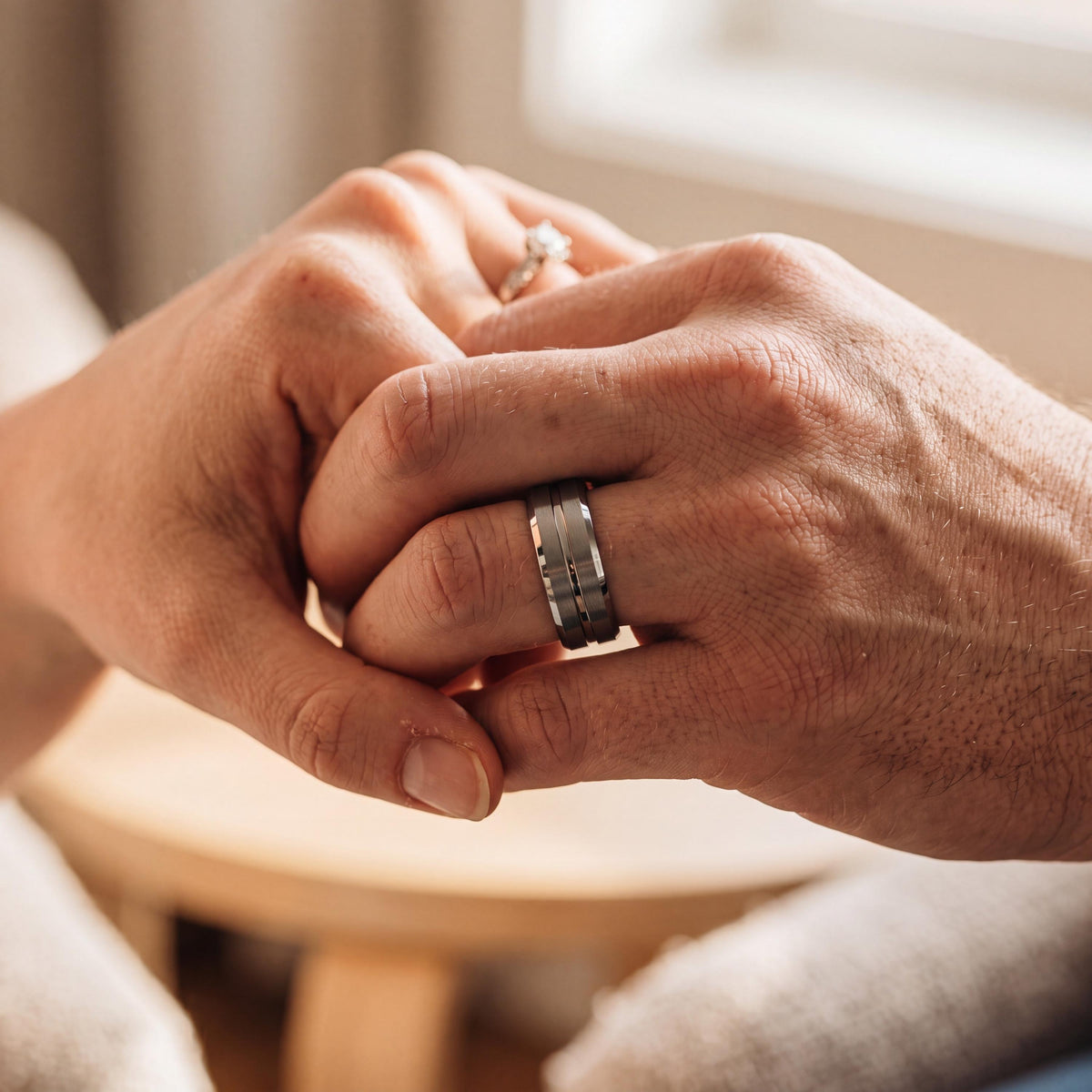Wedding Bands,Mens Wedding Band Tungsten,Matching Wedding Bands His and Hers,Two Tone Mens Wedding Rings,Silver Tungsten Rings Set,For,Gifts