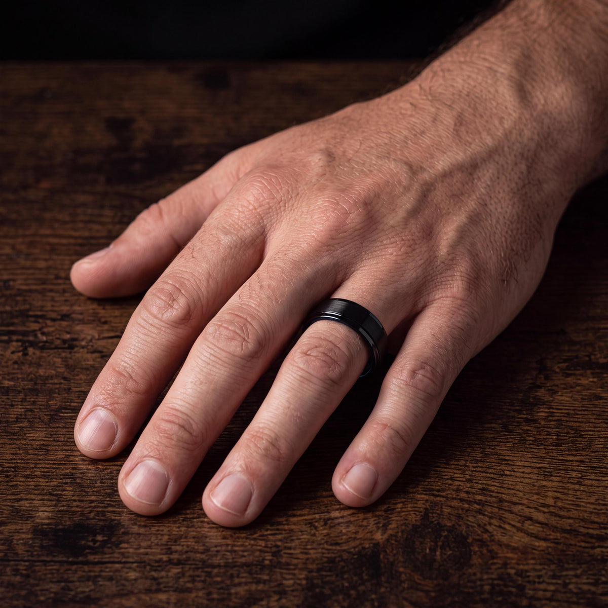 Tungsten Wedding Band,Mens Tungsten Wedding Band,Couples Wedding Bands,His and Hers Wedding Rings,Mens Wedding Band Black,Blue Wedding Bands